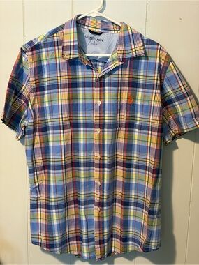 U.S. Polo Assn. Multicolor Plaid Short-Sleeve Button-Down Shirt